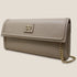 90 Feet Kaya Clutch Bag in Premium Genuine Leather (Beige)